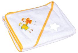 Полотенце Baby Nito BN-100 100x100  белый (девочки)