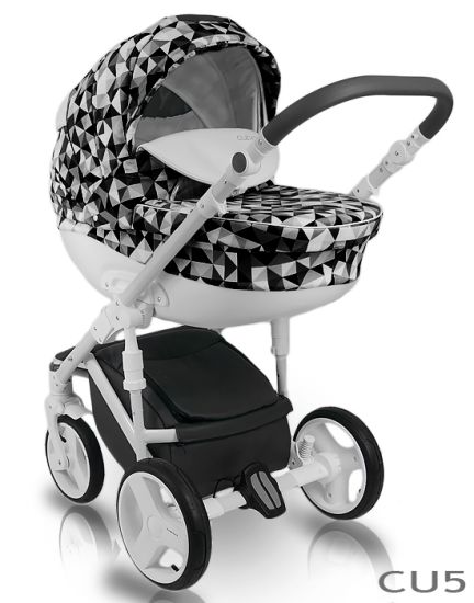Коляска 2 в 1 Bexa Cube (White Amo) CU-5