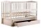 Кровать Babyroom Веселка маятник, ящик, откидной бок DVMYO-3  бук слоновая кость