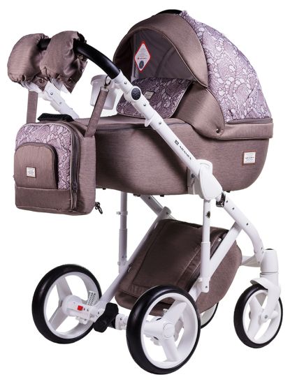 Коляска 2 в 1 Adamex Luciano jeans Q311