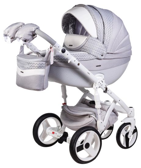 Коляска 2 в 1 Adamex Monte Deluxe Carbon D56