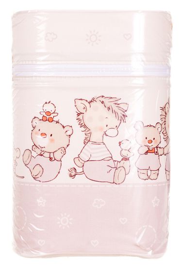 Термоконтейнер Ceba Baby Double   85*155*230мм*2шт бутылочки  беж-капучино (мишка,утка,ослик,ежик,слон,мышка)
