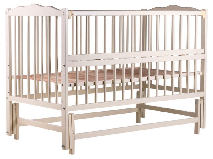 Кровать Babyroom Веселка маятник, откидной бок DVMO-2  бук слоновая кость