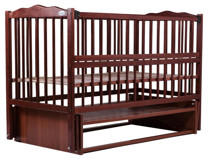 Кровать Babyroom Веселка маятник, откидной бок DVMO-2  бук тик