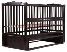 Кровать Babyroom Веселка маятник, откидной бок DVMO-2  бук венге