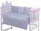 Детская постель Babyroom Classic Bortiki-01 розовый-белый-серый