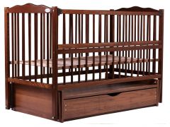 Кровать Babyroom Веселка маятник, ящик, откидной бок DVMYO-3  бук орех