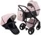Коляска 2 в 1 Bair Mirello Plus кожа 100% MP-02 розовый перламутр - черный