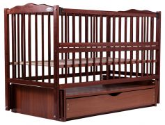 Кровать Babyroom Веселка маятник, ящик, откидной бок DVMYO-3  бук тик