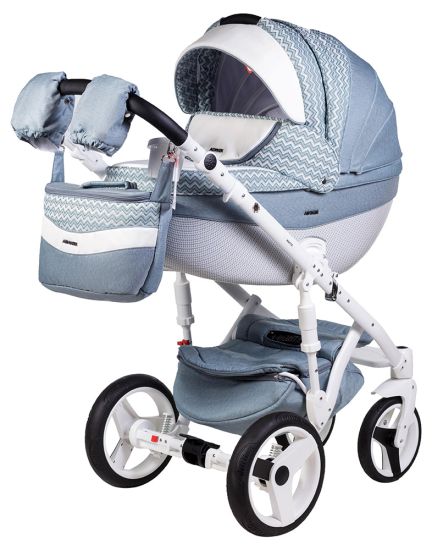 Коляска 2 в 1 Adamex Monte Deluxe Carbon D58