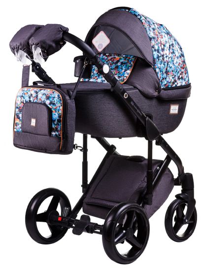 Коляска 2 в 1 Adamex Luciano jeans Q308