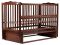 Кровать Babyroom Веселка маятник, откидной бок DVMO-2  бук орех