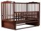 Кровать Babyroom Веселка маятник, откидной бок DVMO-2  бук орех