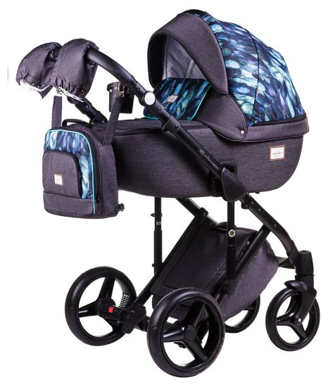 Коляска 2 в 1 Adamex Luciano jeans Q310
