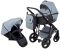 Коляска 2 в 1 Bair Mirello Plus кожа 100% MP-32 серый перламутр - черный