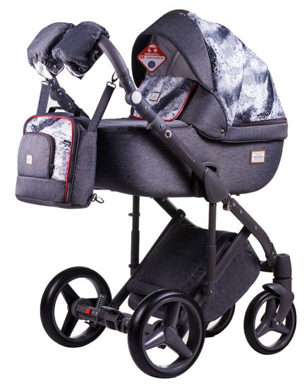 Коляска 2 в 1 Adamex Luciano jeans Q314