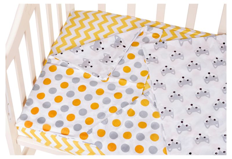 Сменный комплект Babyroom SB-003  белый (желтый,серый горох)