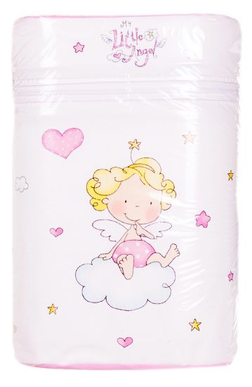 Термоконтейнер Ceba Baby Double 85*155*230мм*2шт бутылочки  белый-розовый (ангелочек)