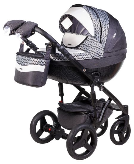 Коляска 2 в 1 Adamex Monte Deluxe Carbon D59