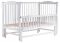 Кровать Babyroom Еліт резьба, маятник, откидной бок DER-6  бук белый