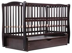 Кровать Babyroom Еліт маятник, ящик, откидной бок DEMYO-5  бук венге