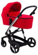Коляска 2 в 1 Ibebe i-stop Chrome  red