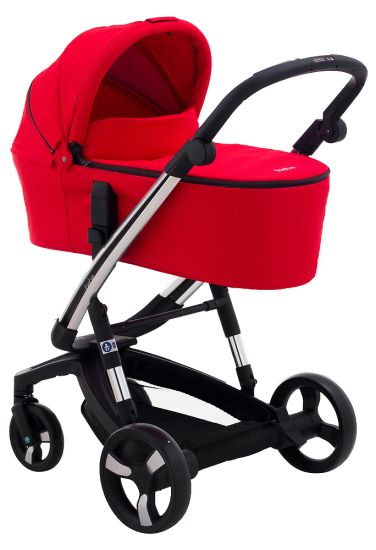 Коляска 2 в 1 Ibebe i-stop Chrome  red
