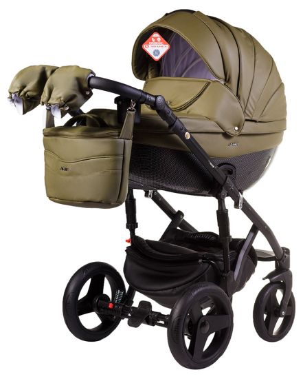 Коляска 2 в 1 Adamex Monte Deluxe Carbon 58S-B