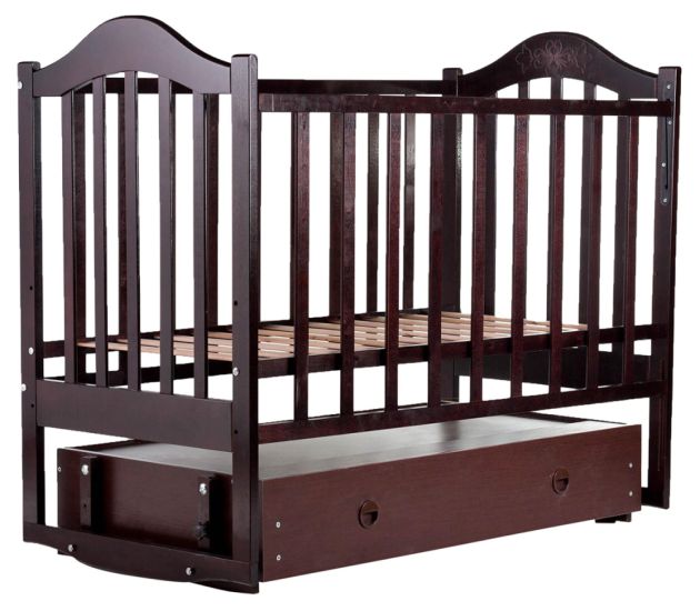 Кровать Babyroom Дина D303 маятник, ящик  венге