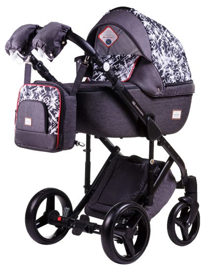 Коляска 2 в 1 Adamex Luciano jeans Q320
